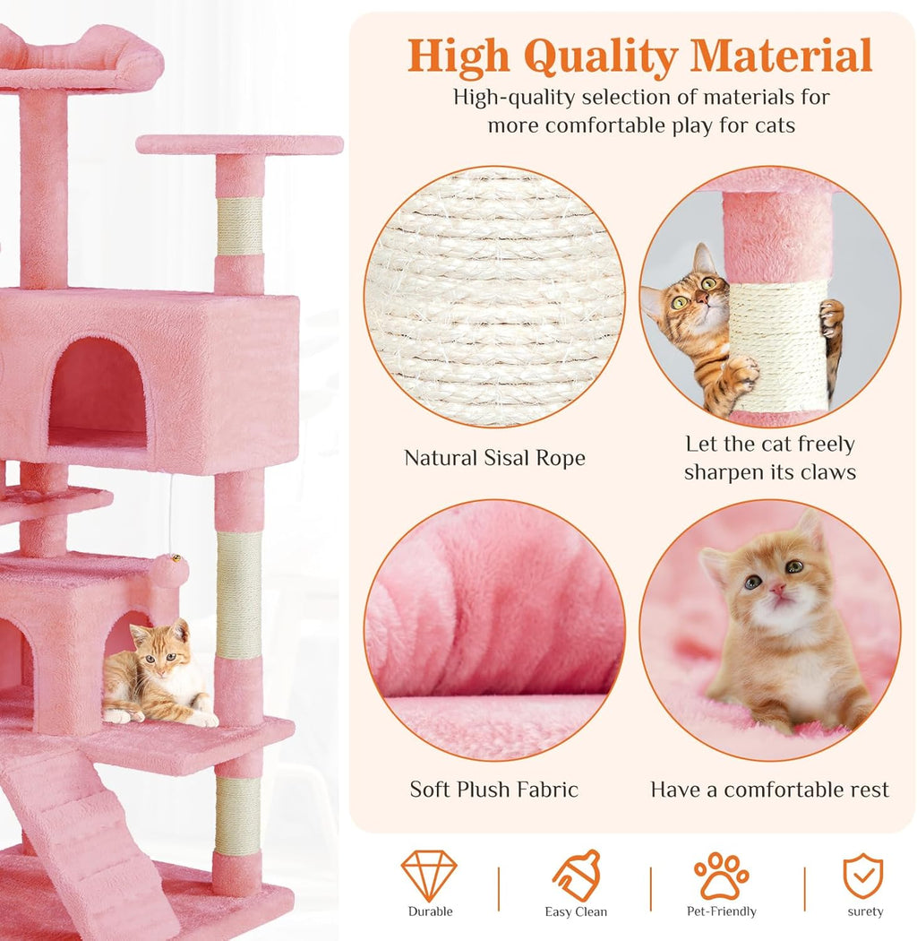 Multi-level With Sisal Grab Post