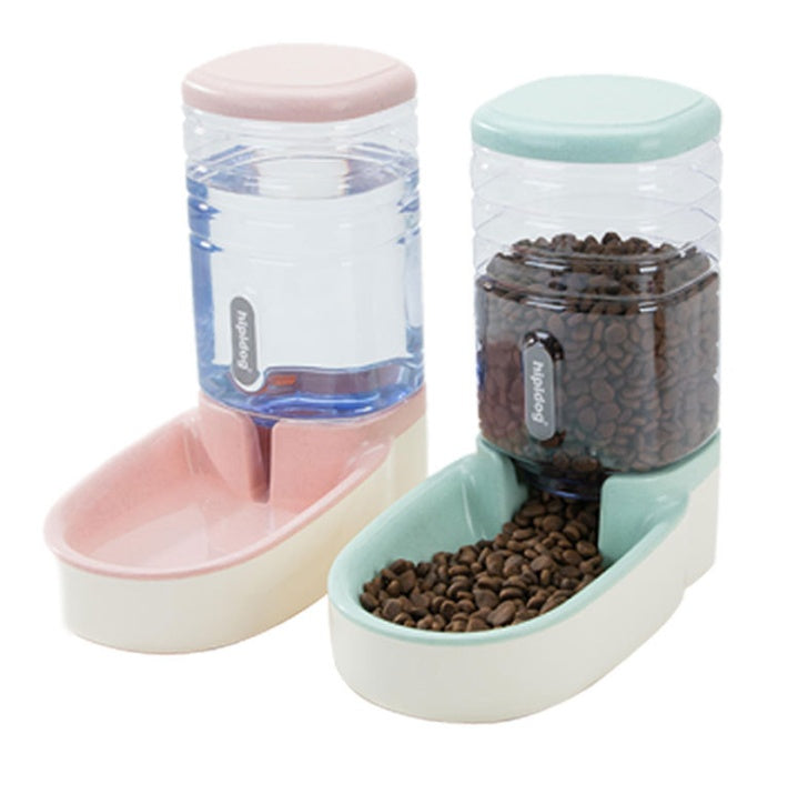 dog automatic drinking and feeding bowl