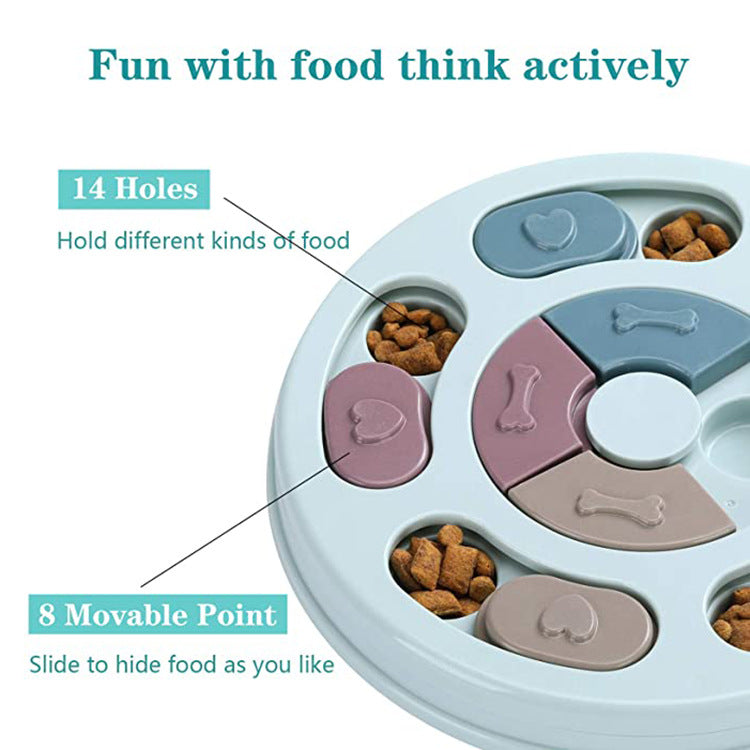 Pets Dog Puzzle Feeding Bowls
