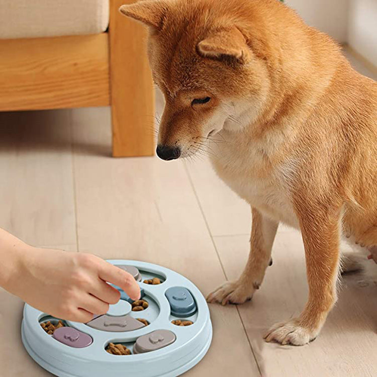 Pets Dog Puzzle Feeding Bowls