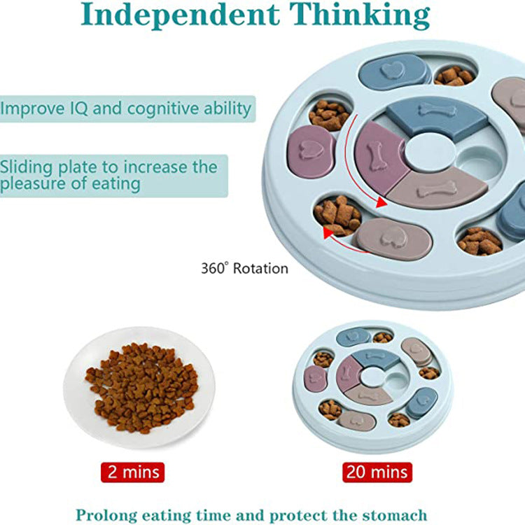 Pets Dog Puzzle Feeding Bowls