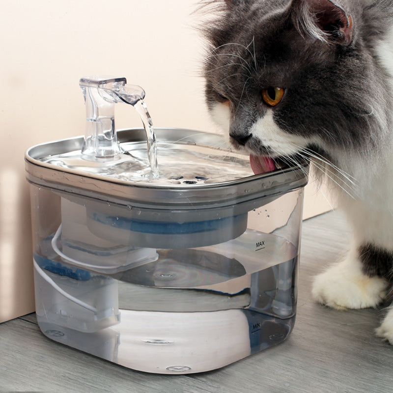 Pet Cat/Dog Stainless Steel Automatic water feeder