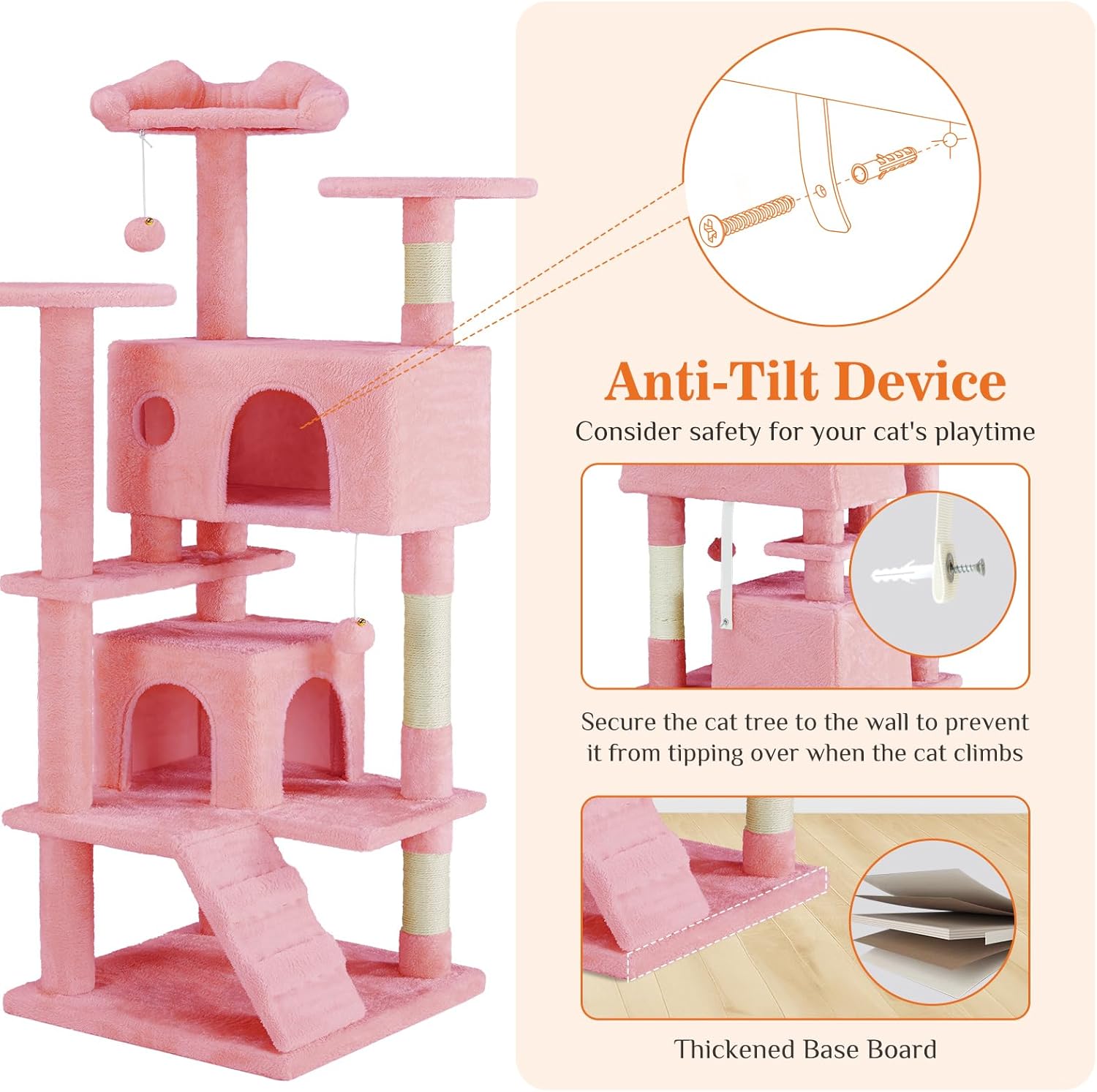 Multi-level With Sisal Grab Post