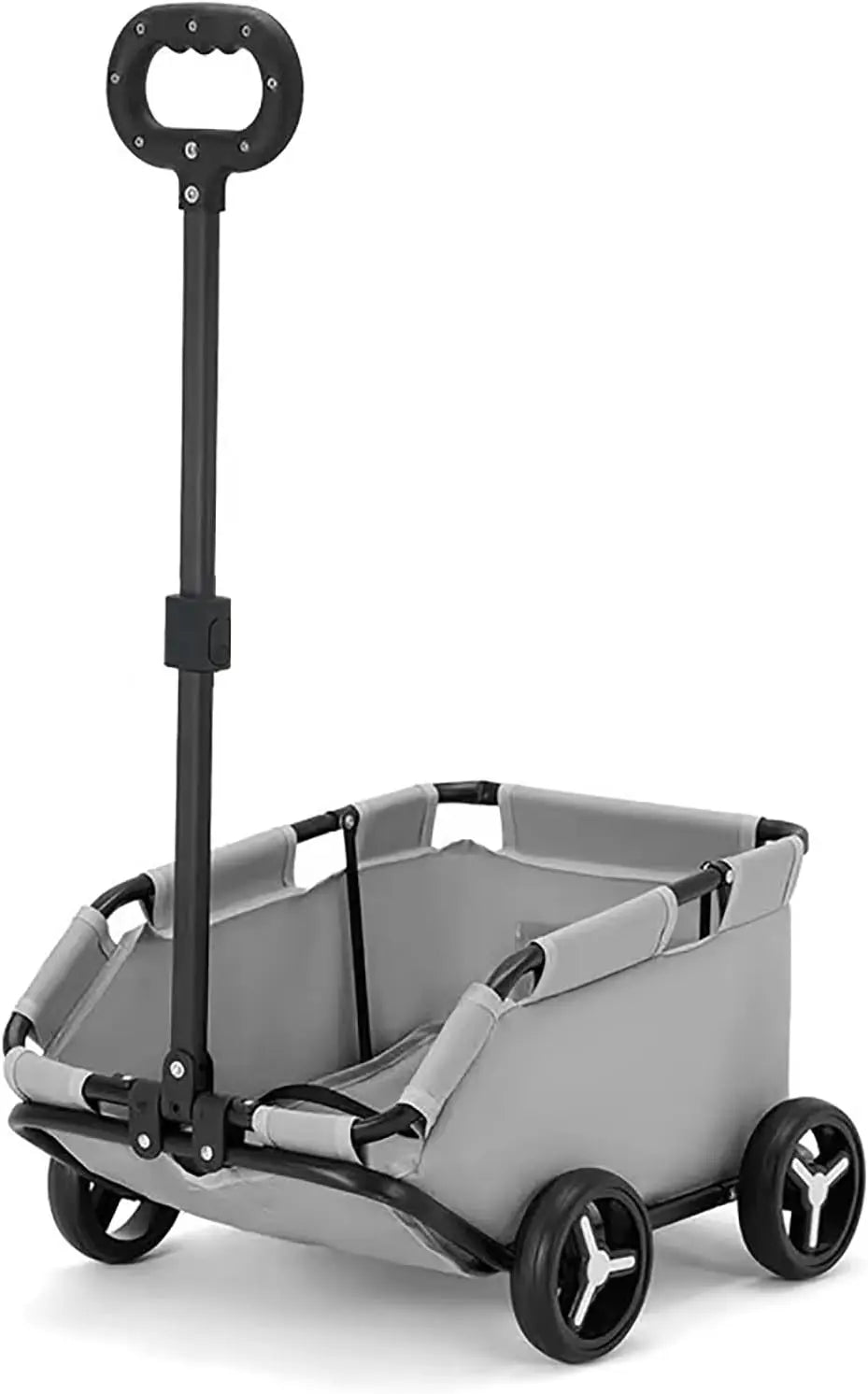 Folding Travel Pet Cart 4 Wheels Rolling Cat Carrier Lightweight Trolley For Travel Shopping Walking Anti Slip Durable Wheels
