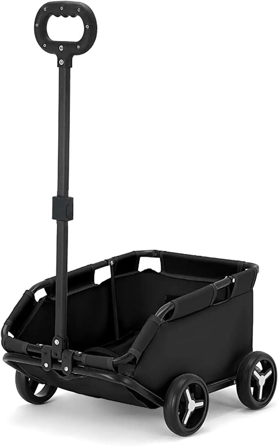 Folding Travel Pet Cart 4 Wheels Rolling Cat Carrier Lightweight Trolley For Travel Shopping Walking Anti Slip Durable Wheels