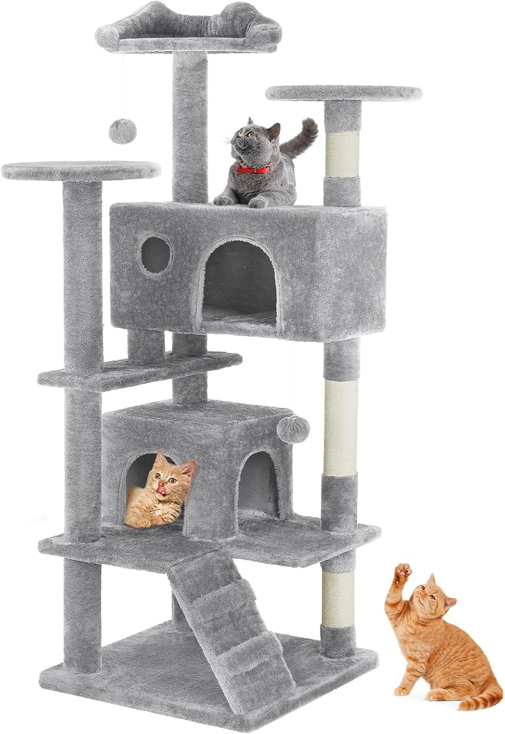 Multi-level With Sisal Grab Post