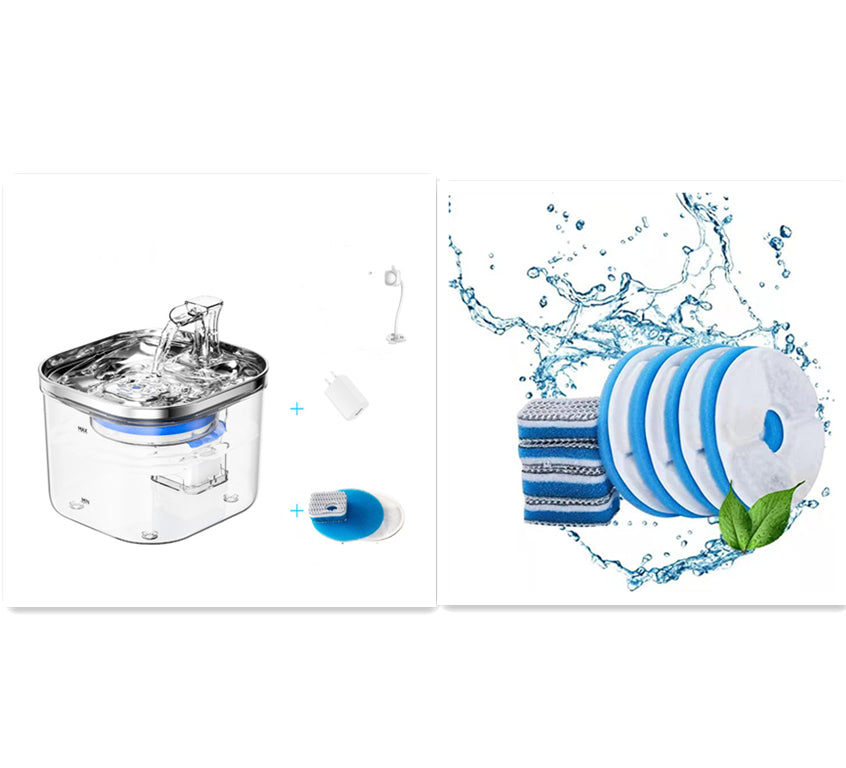 Pet Cat/Dog Stainless Steel Automatic water feeder