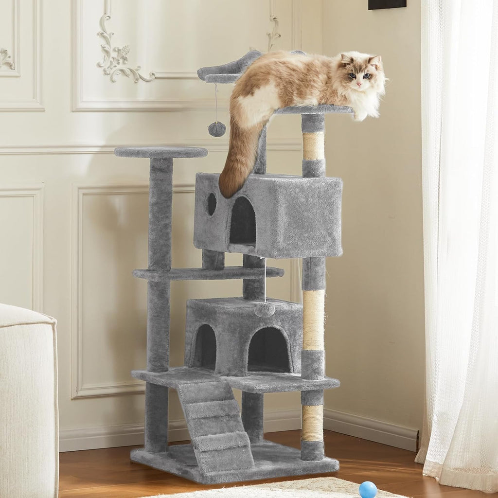 Multi-level With Sisal Grab Post