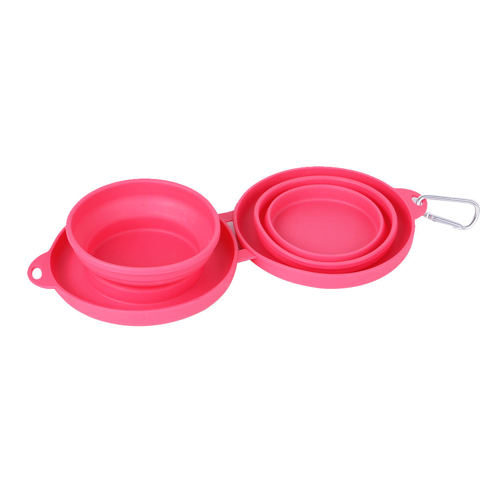 Double Foldable pet Bowl