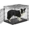 Mid-Size Double-Door Metal Dog Crate