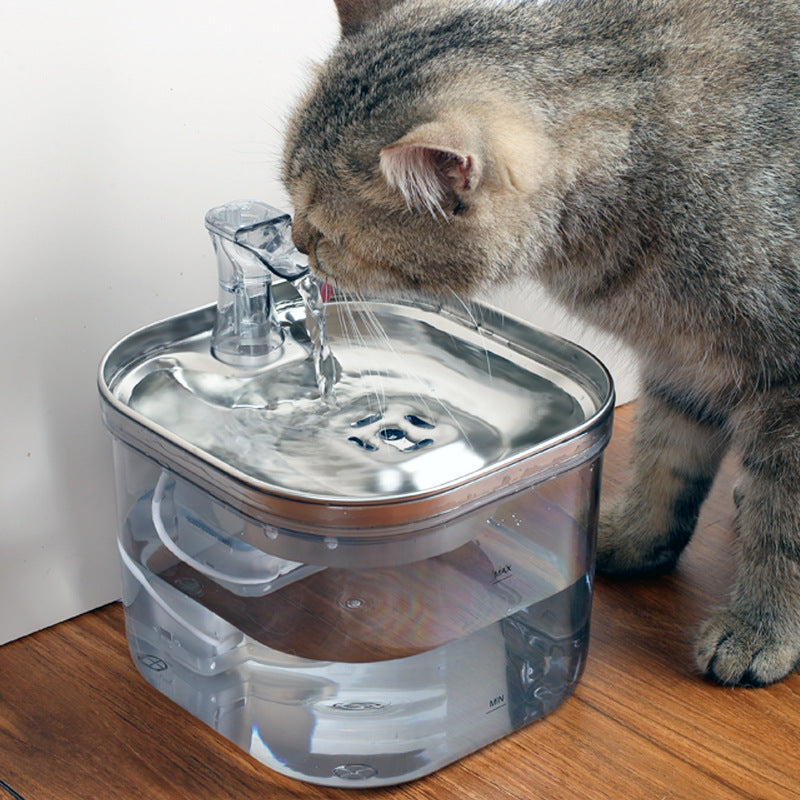 Pet Cat/Dog Stainless Steel Automatic water feeder