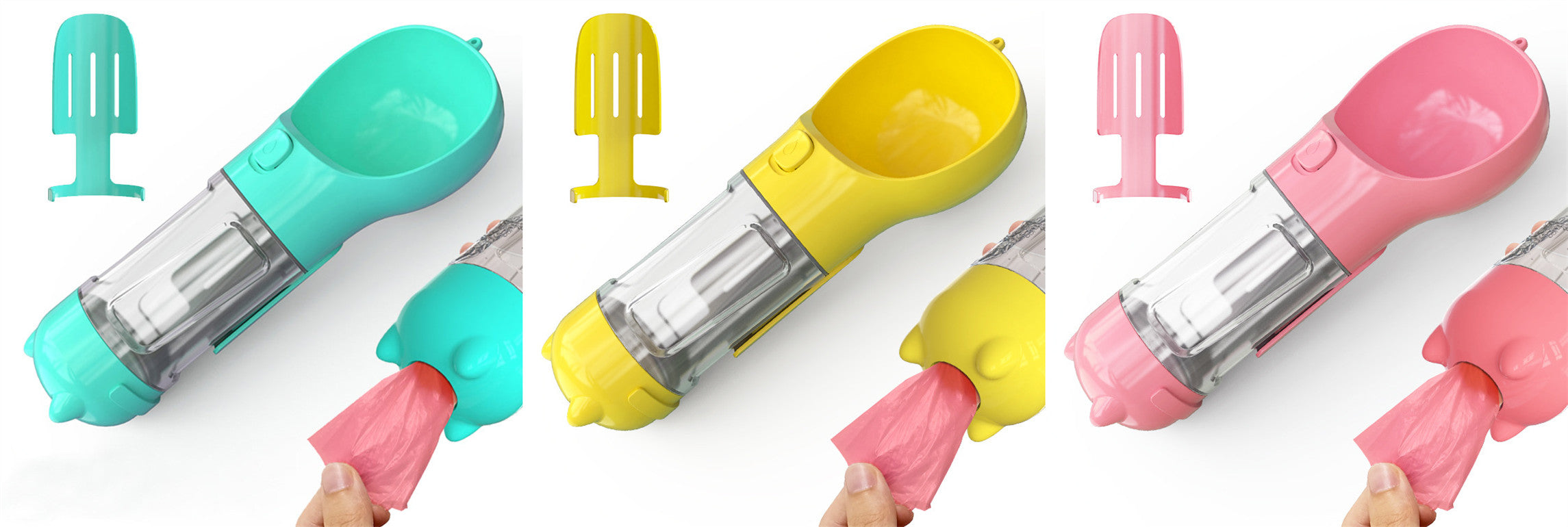 3 In 1 Portable Water Bottle